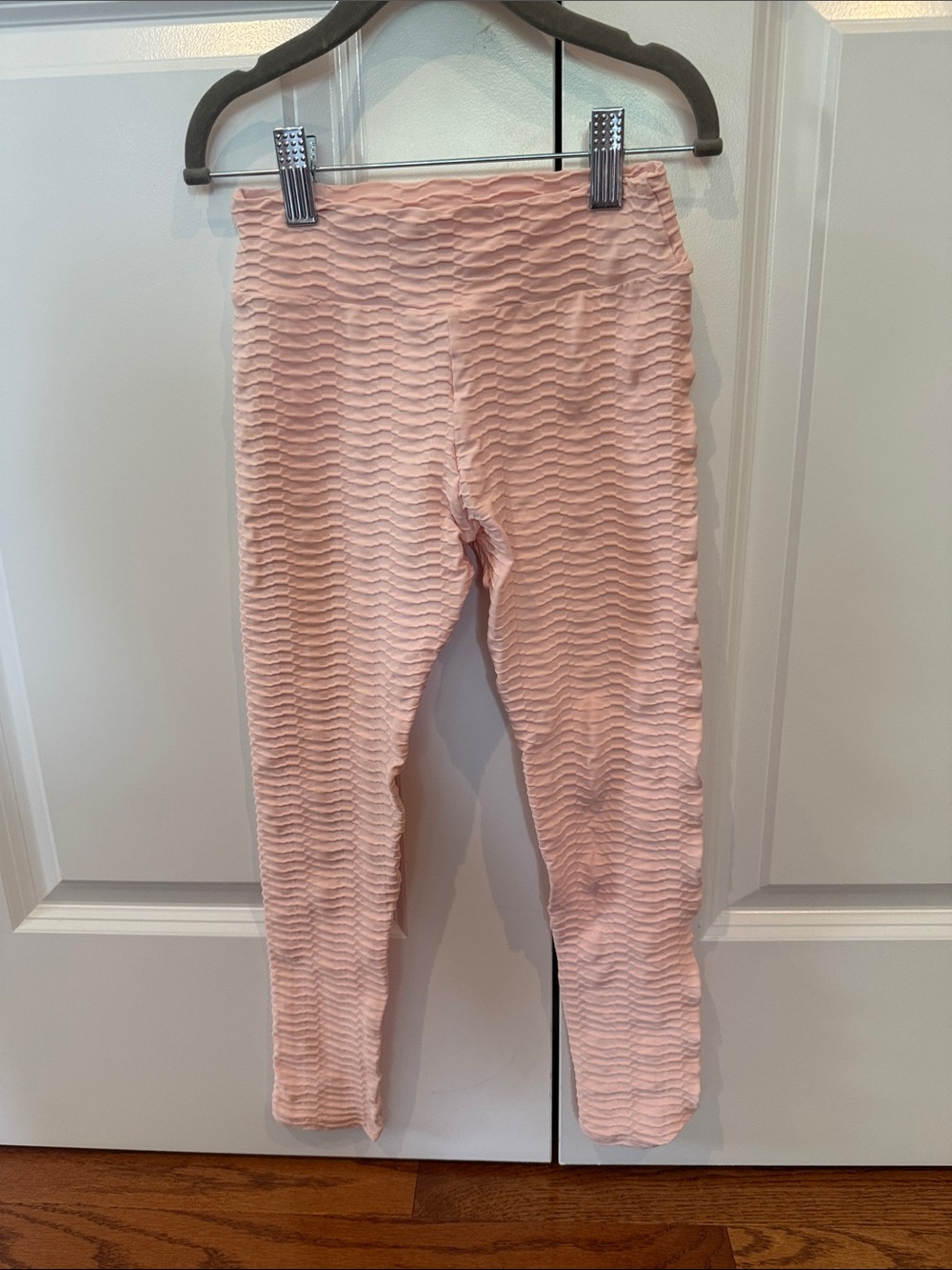 Booty by Brabants Light Pink Textured Girls' Leggings Size 8-12
